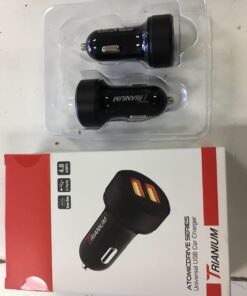 Trianium Car Charger 24W (2 Pack) Dual Charger Adapter, AtomicDrive SmartUSB Compatible iPhone 12 11 Pro Max/XR/XS Max/X/8/7/6s/6 Plus, iPad Pro/Air2/Mini,Galaxy S20,Note,LG,Nexus,HTC,Huawei,and More 44 61dgeNzI0oL