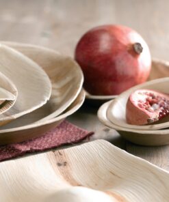 Palm Leaf Square Plate with Rounded Corners (Case of 100), PacknWood - Eco Friendly Compostable Wooden Disposable Plates (6" x 6" x 0.8") 210BBA1717 100 Pieces 6" x 6" 21 61dhSCkclBL