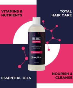 Biotin and Rosemary Shampoo for Thinning Hair - Sulfate Free Biotin Shampoo for Men with Hair Thickening Essential Oils - Deep Cleansing Volumizing Shampoo for Thin Hair with Zinc and Tea Tree Oil 22 61dhf BdG9L