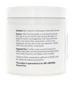 Now Foods Cocoa Butter (100% Pure) - 7 oz. (pack of 2) 10 61dhm856WZL