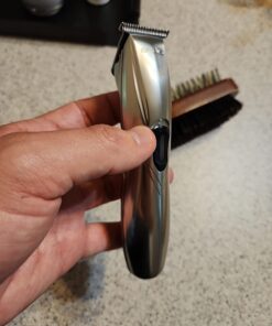 Andis 32400 Slimline Pro Cord/Cordless Beard Trimmer, Lithium Ion T-blade Trimmer, Close Cutting T-Blade Zero Gapped, Chrome Old Chrome Slimline Trimmer 45 61diO JZZHL