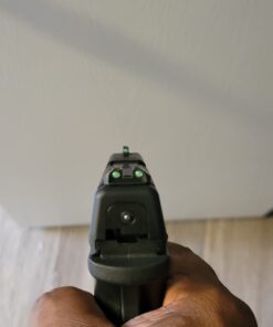 TRUGLO TFO Tritium & Fiber-Optic Handgun Sight Snag-Resistant Glowing Front & Rear Night Sights, Compatible with Springfield Armory XD Series Green Rear Sight 41 61djOmJNuL