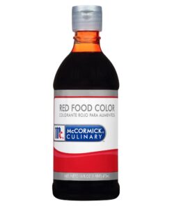 McCormick Culinary Red Food Coloring, 16 fl oz - One 16 Fluid Ounce Bottle of Red Food Coloring Liquid for Adding Rich Color to Cakes, Cookies, Icings, and More 16 Fl Oz (Pack of 1)