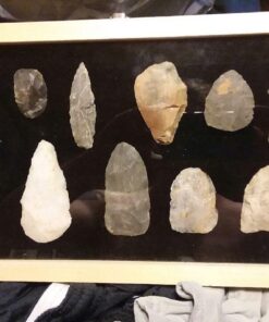 MOOCA Wooden Jewelry Display Case, Jewelry Organizer Case with Tempered Glass Top Lid & Removable Black Velvet Pad, Natural Wood Color 35 61dmLMBRqkL