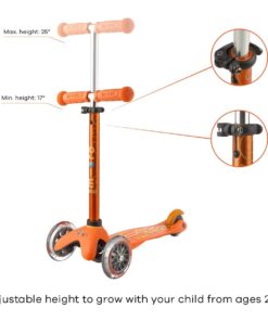 Micro Kickboard - Mini Deluxe 3-Wheeled, Lean-to-Steer, Swiss-Designed Micro Scooter for Kids, Ages 2-5 Orange 18 61dnkpzI0XL