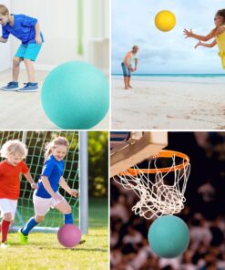 Fiopet Silent Basketball,Foam Silent Basketball Indoor Training Ball,Easy Grip Quiet Ball Practice Ball Feel,Uncoated High-Density Foam Ball Low Noise Basketball Training NO.7 Orange 13 61dnqfkjDOL