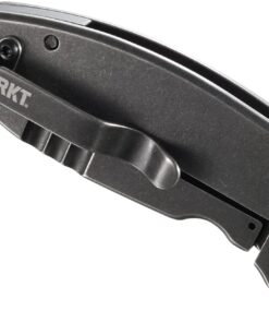 CRKT Squid Folding Pocket Knife: Compact EDC Straight Edge Utility Knife with Stainless Steel Blade and Framelock Handle Black Stonewash 32 61douW5JtnL