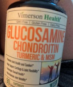 Glucosamine Chondroitin MSM Turmeric Boswellia - Joint Support Supplement. Antioxidant Properties. Helps with Inflammatory Response. Occasional Discomfort Relief for Back, Knees & Hands. 90 Capsules Glucosamine Chondroitin 34 61dpB7UXwAL