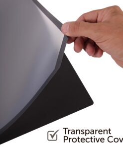 Artistic Office Products 17" x 22" Logo Pad Lift-top Desktop Organizer Desk Mat, Black/Clear 17-inch x 22-inch 12 61dpZ0WRjpL