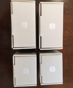 ZENS Airtight Glass Jar Container,15 Fluid Ounce Clear Glass Canister with Lid, Food Storage Jars for Kitchen Spice or Loose Tea,450ml 02-15oz*1 43 61dq WmmLL