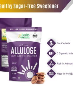 Health Garden Allulose Sweetener - Gluten and Sugar Free - Zero Net Carb - Non GMO - Kosher - Keto Friendly (14 OZ) 14 Ounce (Pack of 1) 11 61drAKFc8oL