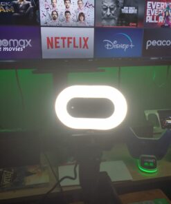 NexiGo StreamCam N930E with Software, 1080P Webcam with Ring Light and Privacy Cover, Auto-Focus, Plug and Play, Web Camera for Online Learning, Zoom Meeting Skype Teams, PC Mac Laptop Desktop Black Webcam with Light 32 61drdQjOQ5L