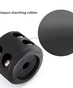 Winch Stopper for Cable. Truck UTV ATV Rubber Winch Cable Stopper, Protects Towing Hook, Synthetic Rope, Cable Line from Wear or Damage, Hawse, Bumper. Quick Installation with Tools. (red) black 20 61dst0GJsL