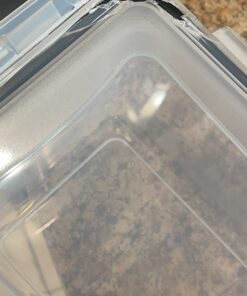 ME.FAN 6 Set 3.2L Food Storage Containers, Spaghetti Containers Airtight Horizontal Storage/Pasta Containers Kitchen Pantry Organization Canisters with 24 labels & Pen - Black Black-6 X 3.2L 42 61duOHs7ERL 1