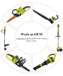 Lasica Replacement for Ryobi 40V 6.0Ah Battery, Compatible with Ryobi 40-Volt Collection Cordless Power Tools RY405010 RY40890VNM OP4040 OP4050A OP40601 OP40201 OP4026 OP4030 OP4060 Lithium Battery 13 61dubLsjWsL