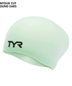 TYR Adult Long Hair Wrinkle-Free Silicone Swim Cap Mint 10 61dvY966RuL