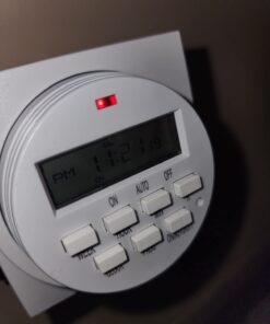 BN-LINK 7 Day Heavy Duty Digital Programmable Timer, FD60 U6, 115V, 60Hz, Dual Outlet, Indoor, for Lamp Light Fan Security UL Listed FD-60/U6 40 61dvzlF2kpL