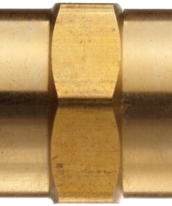 Alternative view of Anderson Metals 56103-08 Brass Pipe Fitting, Coupling, 1/2" x 1/2" Female Pipe 1/2" x 1/2"