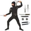 Morph Kids Ninja Costume for Boys, Ninja Costumes for Boys, Kid Ninja Costume for Boy, Boys Ninja Halloween Costumes for Boys Medium Black 15 61dwZyY 1LL 1