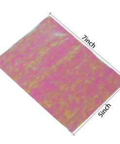 100 Pack Iridescent Holographic Cellophane Party Favor Treat Bags with 5 Colors Twist Ties Good for Themed Celebrations Baby Showers Weddings Girls Birthday Party Supplies (5" x 7") 5x7 Inch (Pack of 100) 17 61dwbeNvXcL