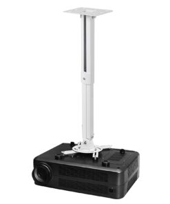 suptek White Projector Ceiling Mount Bracket Fits Flat or Sloped Ceiling Height Adjustable with Extendable Length for LCD/DLP Projectors (PR05) 38 61dxFrxXidL