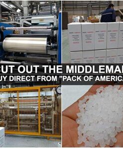 Pack of America Stretch Film - 1 Roll Clear, 18” x 1100 Feet, 80 Gauge (20 Micron) Industrial Heavy Duty Plastic Shrink Wrap and Dispenser for Packing, Shipping, Pallet, Moving Supplies 18'' x 1100 ft (1 Roll) 16 61dxT0hykEL