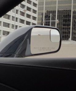 Fan Shape 360 Degree Rotate Sway Adjustabe Blind Spot Mirrors, Ampper HD Glass Convex (Low Curvature) Frameless Stick On Lens (Pack of 2) Pack of 2 43 61dxVr0rvdL