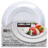 Kirkland Signature Elegant Plastic Plates Premium Heavy Weight Size ( 7.5"/10.25") 50Count 15 61dyL3nY2RL