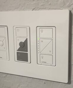 Lutron Claro 3 Gang Decorator/Rocker Wallplate, Gloss, White (1-Pack) | CW-3-WH 1 Pack 29 61dyRUTJz L