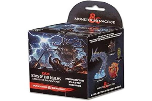 WizKids NECA Icons of The Realms: Single Booster - Monster Menagerie 4 Count Original Version