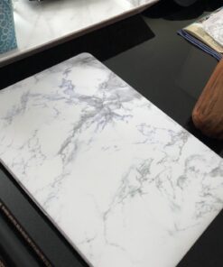 MOSISO Compatible with MacBook Pro 13 inch Case M2 2023, 2022, 2021-2016 A2338 M1 A2251 A2289 A2159 A1989 A1708 A1706, Plastic Pattern Hard Shell Case&Keyboard Cover&Screen Protector,White Marble 75 61e392bfBnL