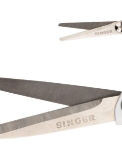 SINGER 07175 Sewing and Detail Scissors Set with Comfort Grip,White,pink 2-Pack 17 61e3haEatVS