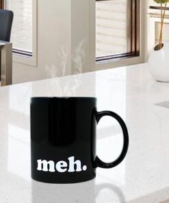 Funny Guy Mugs meh. Ceramic Coffee Mug - 11oz - Ideal Funny Coffee Mug for Women and Men - Hilarious Novelty Coffee Cup with Witty Sayings meh. 7 61e46Om85jL