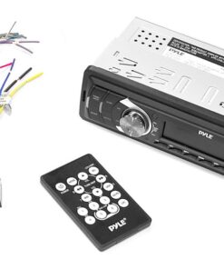 Alternative view of Bluetooth Car Stereo Headunit Receiver - in-Dash Single DIN Stereo Bluetooth Head Unit Receiver System w/Hands-Free Calling, AM/FM Radio, LCD, MP3/USB/SD AUX RCA - Car Bus Truck RV - Pyle PLTR25UB