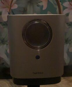 5G WiFi Bluetooth Projector, TOPTRO TR23 Outdoor Projector 1080P Supported 15000 Lumen, Mini Projector with 360 Degree Surround Sound, Dust-Proof, Projector Compatible with TV Stick, iOS, Android, PS5 Grey 47 61e4hAtdjIL