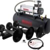 Vixen Horns Train Horn Kit for Trucks/Car/Semi. Complete Onboard System- 200psi Air Compressor, 2.5 Gallon Tank, 3 Trumpets. Super Loud dB. Fits Vehicles like Pickup/Jeep/RV/SUV 12v VXO8580/3418B 38 61e4lHfjHSL