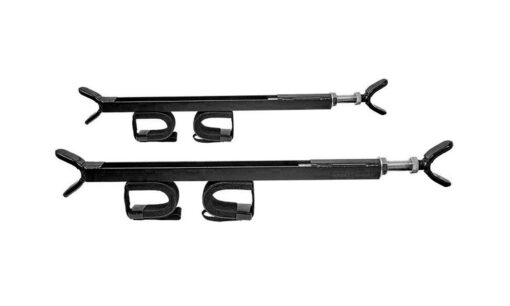 Great Day Quick-Draw Overhead Gun Rack - For UTVs With Roll Bar Depth of 23-28in - Black Powder-Coated Finish - 2 Gun Model, QD850-OGR QD850-OGR - UTVs with 23"-28" rollbar depth