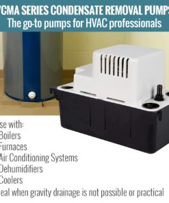 Little Giant 554425 VCMA-20ULS 80 GPH 1/30 HP Automatic Condensate Pump with Safety Switch for HVAC, Dehumidifier, Furnace, Air Conditioner 115 Volts 115V, Safety Switch 35 61eAaMNTZL