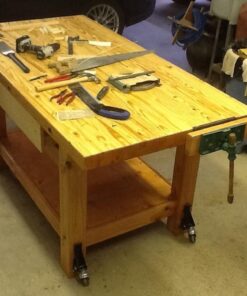 Workbench Casters (Pack of 4, Satin Black) - Industrial Casters w/ Easy-Spin 2-3/8” Wheels - Durable Steel Heavy Duty Casters Set of 4 - Workbench Kit Includes Mounting Screws for Easy Installation 23 61eBHYebNwL