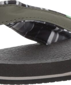 Sanuk Women's Yoga Mat 2 Prints Flip-Flop 11 Black/White Blanket