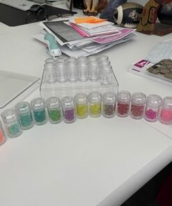 Blulu Clear Plastic Bead Storage Containers Set with 30 Pieces Storage Jars Diamond Painting Accessory Box Transparent Bottles with Lid for DIY Diamond, Nail and Other Small Items (1.85 x 1 Inch) 1.85 x 1 Inch 28 61eDLs1Fh4L