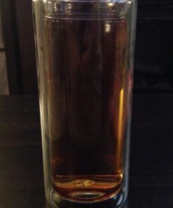 Sun's Tea 18oz Wide Mouth Ultra Clear Spill-proof Strong Double-wall 3-Piece Borrosilicate Glass Tumbler with Strainer and Lid (flat top lid) 24 61eFXl5LFwL