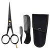 Beard and Mustache Scissors - Moustache Grooming Kit for Trimming Facial Hair - Beard Scissors, Mustache Comb, and Carry Case by Striking Viking 60 61eFYU3YgL