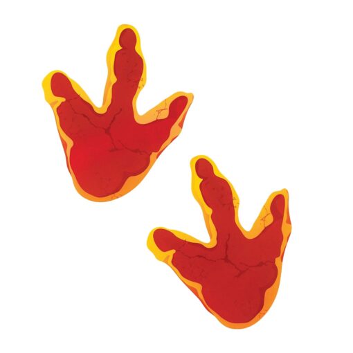 Dinosaur Footprint Floor Decals, Set of 12 - Birthday Party and Classroom Decor