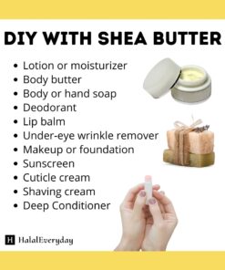 HalalEveryDay Raw Unrefined Grade A Soft and Smooth African Shea Butter from Ghana - Amazing quality and consistency - comes in a 32 oz Jar - Total weight approximately 24 oz 2 Pound (Pack of 1) 26 61eFshWUdcL
