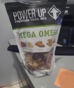 Power Up Premium Trail Mix - Mega Omega Trail Mix 14oz, Gluten Free, Vegan, Non-GMO 14 Ounce (Pack of 1) 30 61eG6W8khqL
