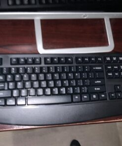 Loigys Wireless Keyboard, 2.4G Full-Sized Ergonomic Wireless Computer Keyboard with Wrist Rest for Windows, Mac OS Laptop/PC/Desktop/Notebook (Black) Black 38 61eGeNPBLOL