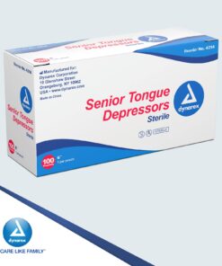 Dynarex Tongue Depressors, Sterile, 6" Senior-Sized Length, Made from Beige Birch Wood, Comes in Peel-Down Patches, 1 Box of 100 100 Count (Pack of 1) 15 61eH91guLsL