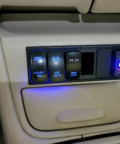 AutoEC Rocker Switch Panel Switch Holder Housing Kit - Black Plastic Pack of 6 29 61eHNhlTqOL