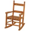 Miles Kimball Personalized Childrens Rocking Chair, Features Classic Rocker Design and Hardwood Construction, Natural Finish with Blue Font 39 61eHkAxfeeL